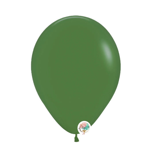 100-pack eucalyptus green latex balloons by 7Circles in 5, 9, and 11 inches, perfect for elegant party decor. Globos verde eucalipto para eventos.