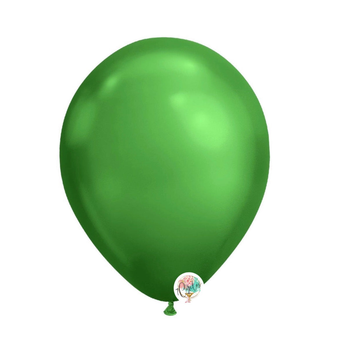 18" Chrome Lime Green Balloons Latex 10 count globo para decoracion de fiestas by www.7circlesusa.com UPC code 672975570552