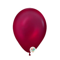 9" Burgundy Transparent Latex balloon 100 count globos para decoracion de fiestas by www.7circlesusa.com UPC code 672975568795