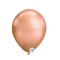 11" Rose gold Latex chrome balloon 100 count by www.7circlesusa.com upc code 672975569839