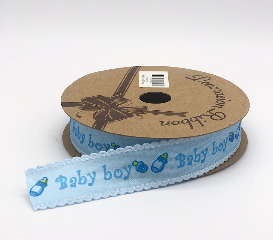 Ribbon Baby boy Blue color