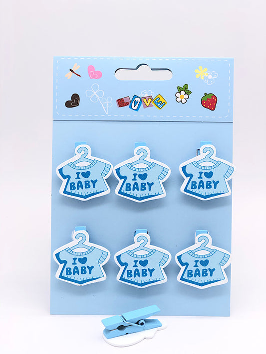 Baby Shower Decorations Dress with Cloths pin (Pink/Blue)