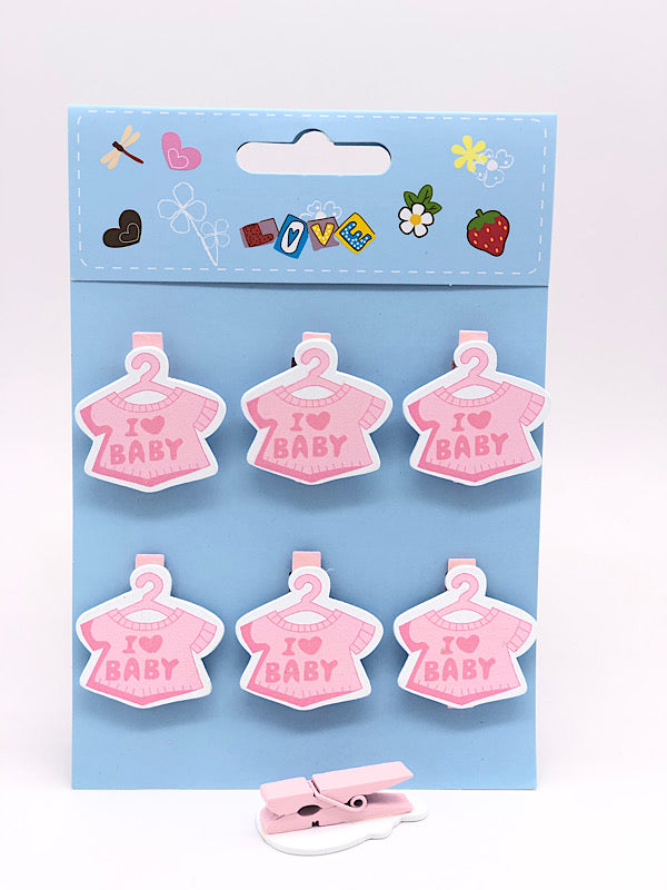 Baby Shower Decorations Dress with Cloths pin (Pink/Blue)