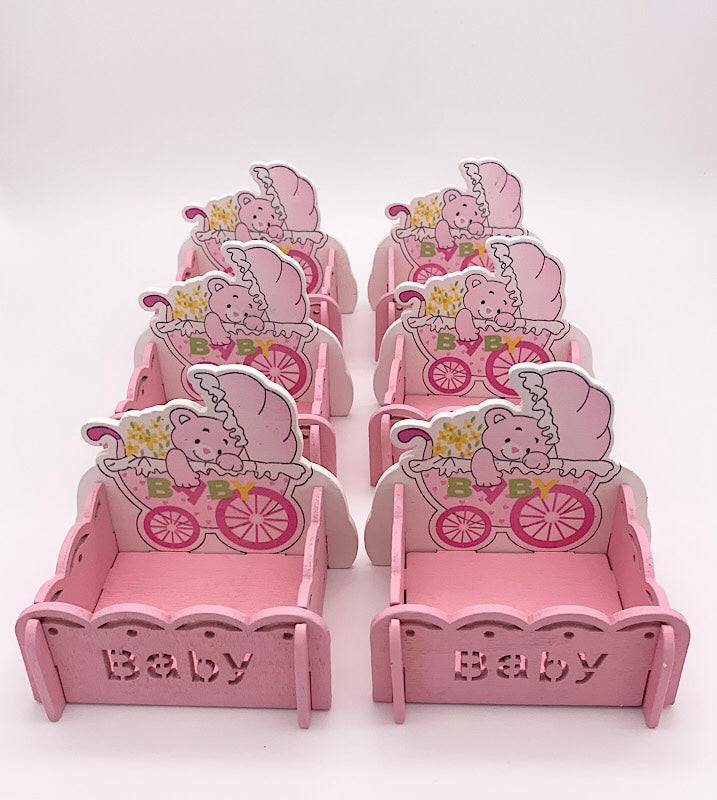 Baby Shower Favor & Treat Boxes - Pink & Blue (set of 6 pcs)