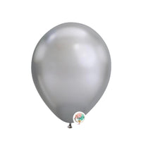 balloons latex 11" silver chrome finish by www.7circlesusa.com